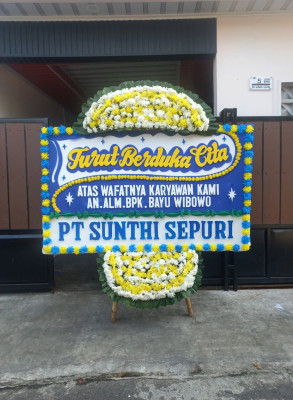 Papan Bunga Duka di Gubug
